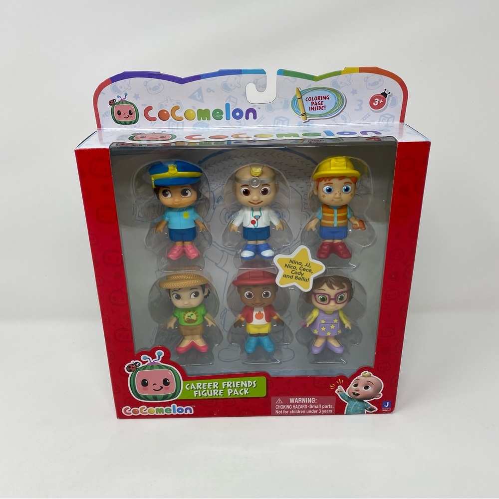 Cocomelon Career Friends‎ 6 Figure pack: Cece, JJ, Nico, Cody, Nina, Bella NEW